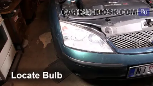 2002 Ford Mondeo Estate LX 2.0L 4 Cyl. Luces Luz de carretera (reemplazar foco) 